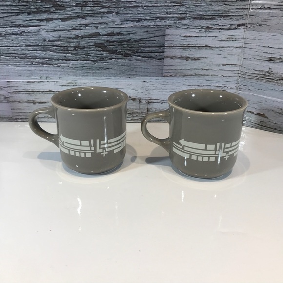 FISHS Eddy Take 5 Grey New York City Coffee Mug Cup Set of 2 - Picture 5 of 6